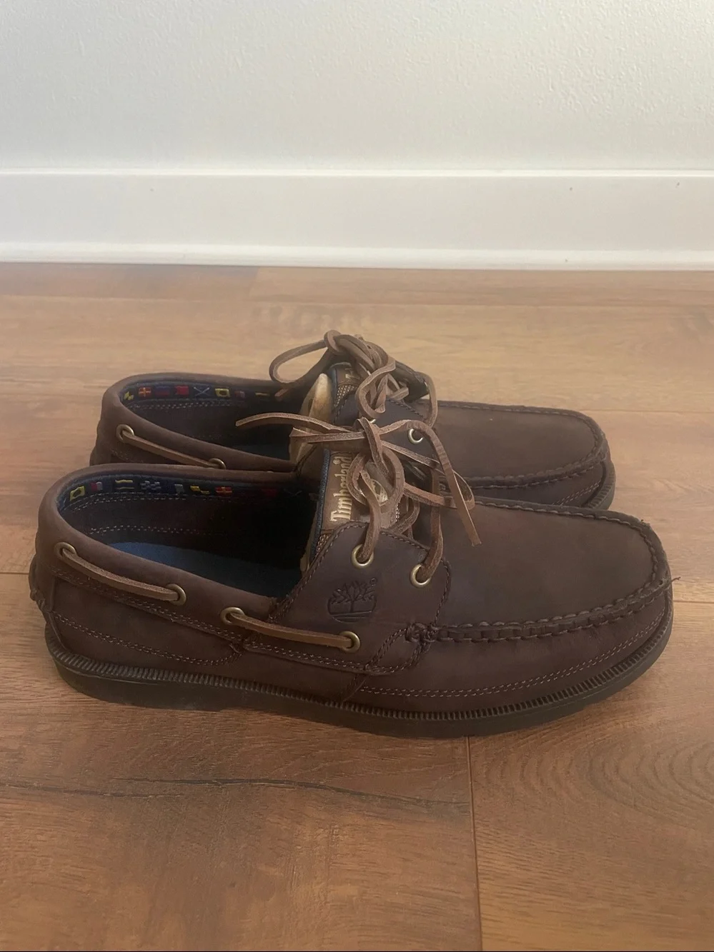 NIB Timberland Men’s Earthkeepers Brown Leather Boat Shoes Size 9M